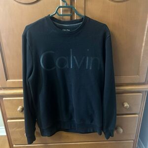 Calvin Klein Men's Black Crewneck Sweater